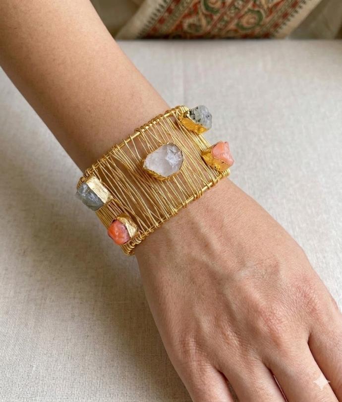 Raw Stone Cuff Bangles5