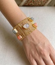 Raw Stone Cuff Bracelet5