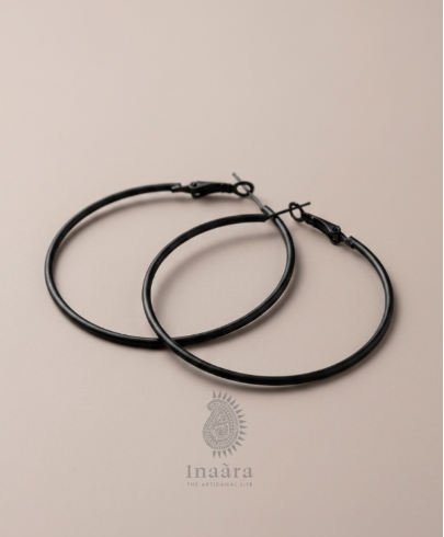Curated Thread Earrings - Black