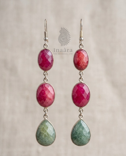 Ruby & Sage Drops Earrings