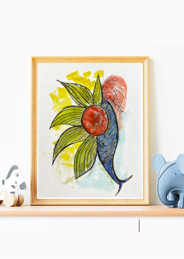 The Floral Catch (Unframed)