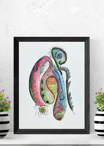 As the river bends (Unframed)